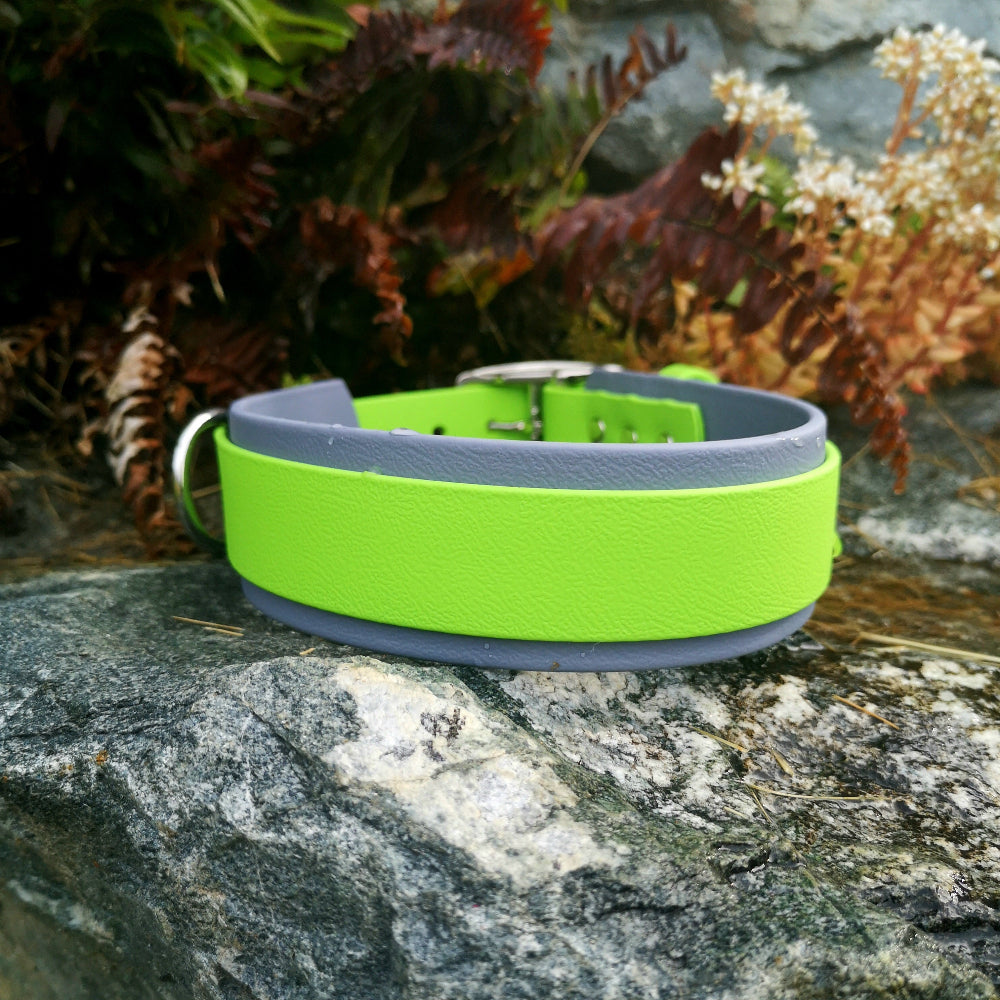Lime green 1" on Grey
