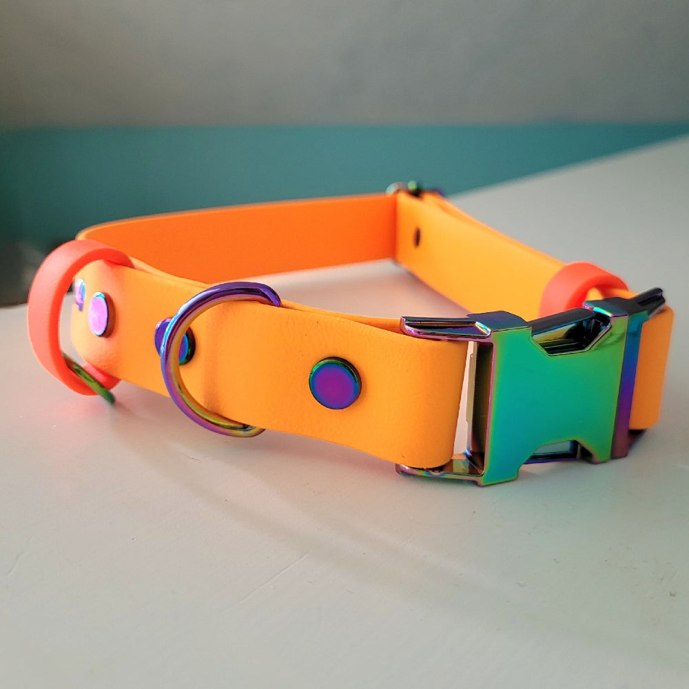 Mandarin orange with neon orange strap keeper