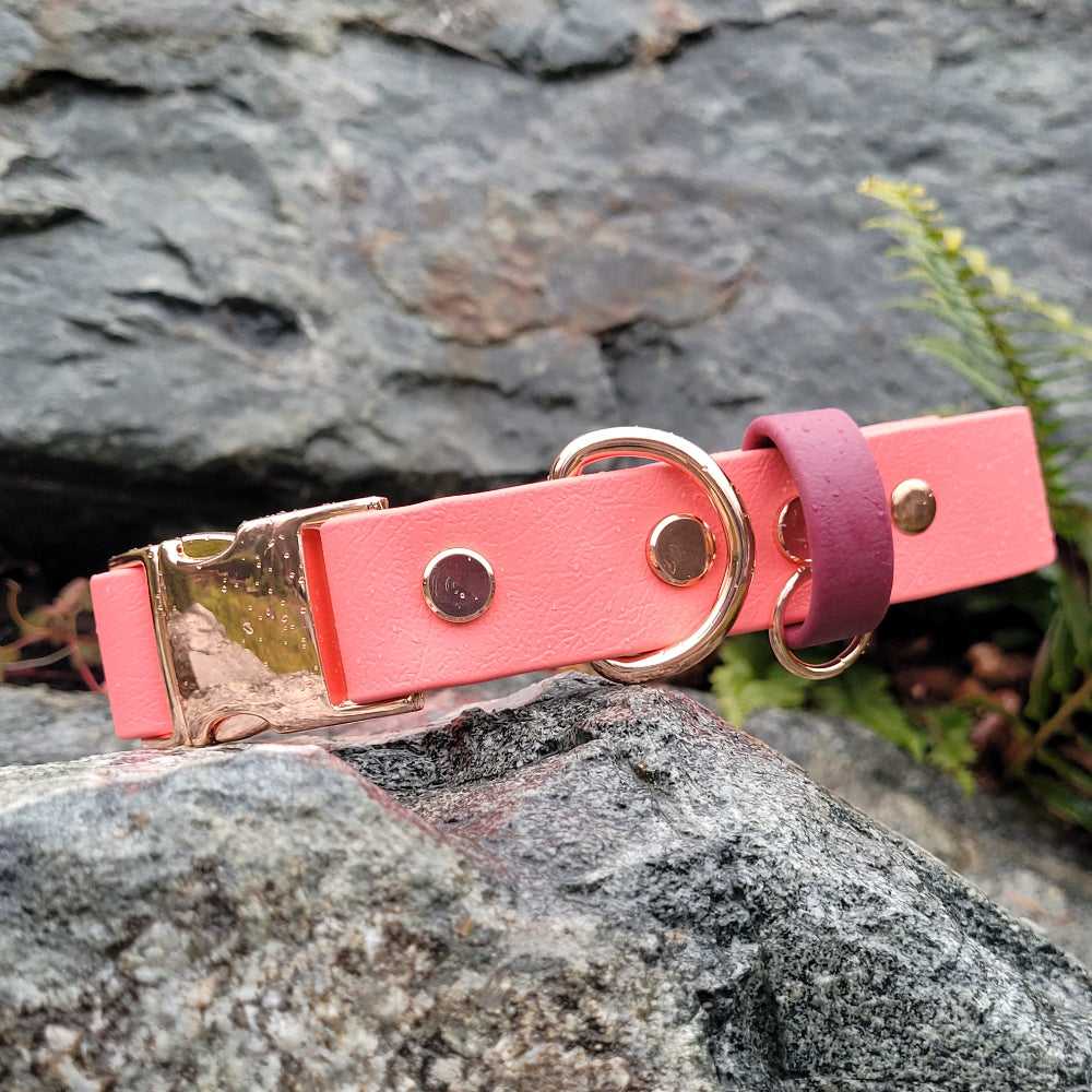 Coral pink and red wine
