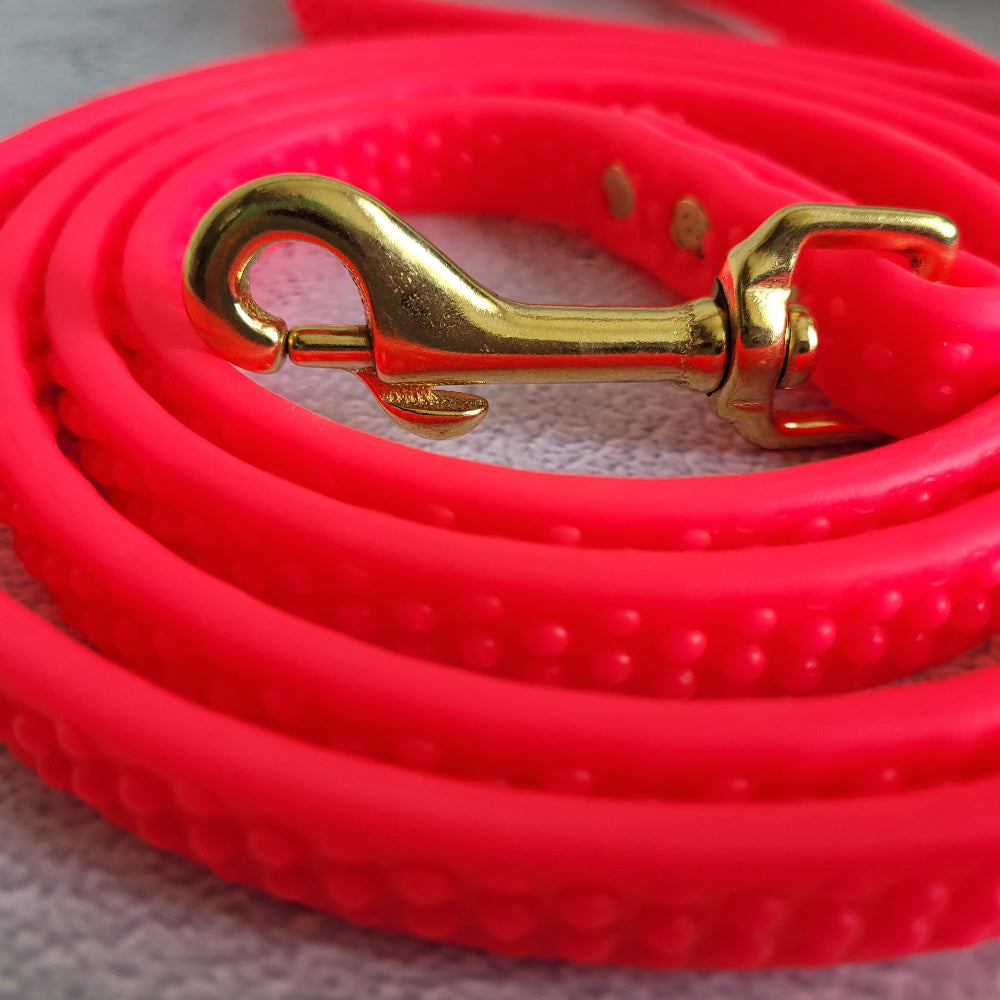 Hot pink 3" Brass clasp lightweight