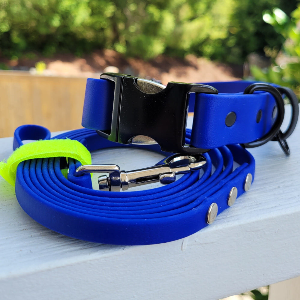 Royal blue x black