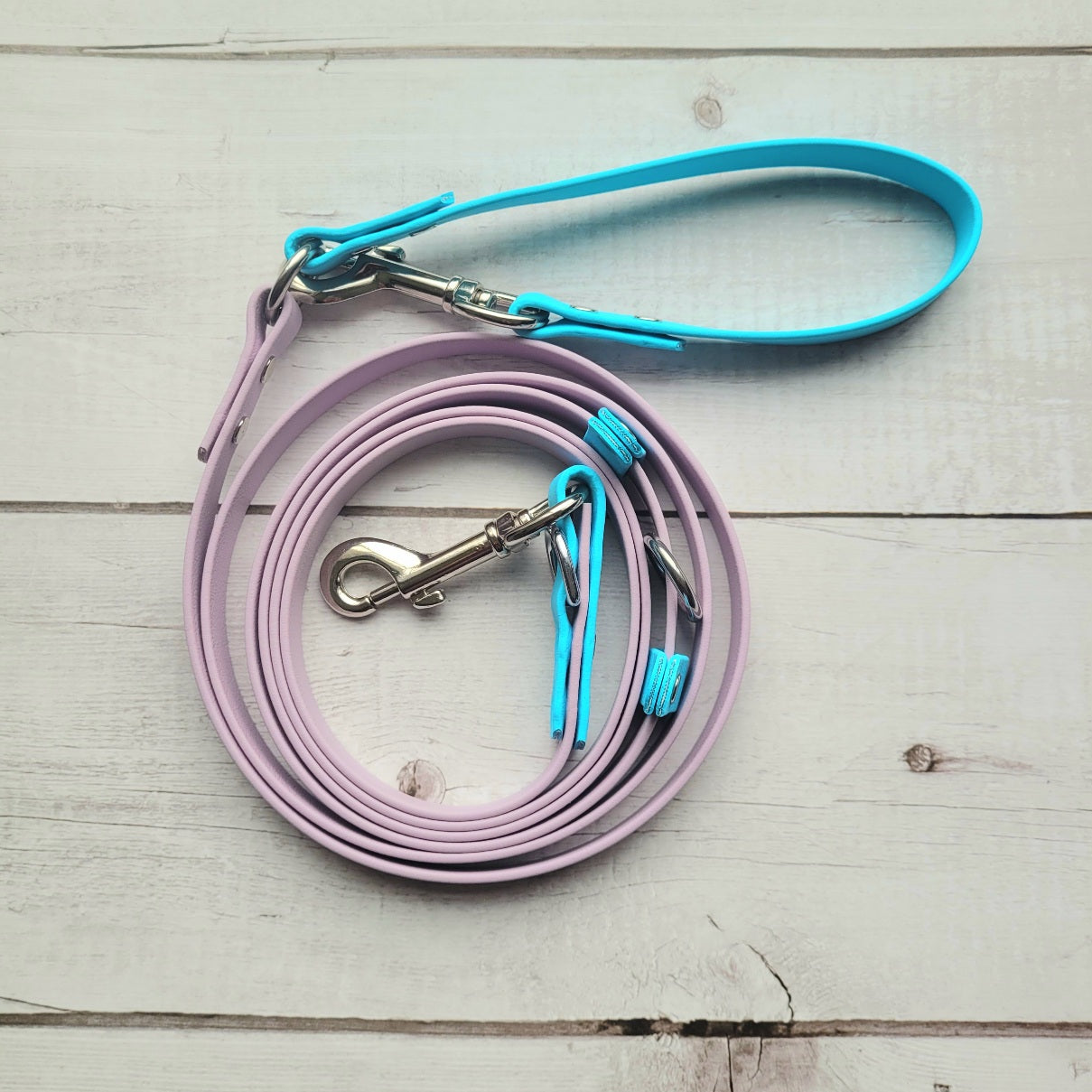 Lavender and sky blue