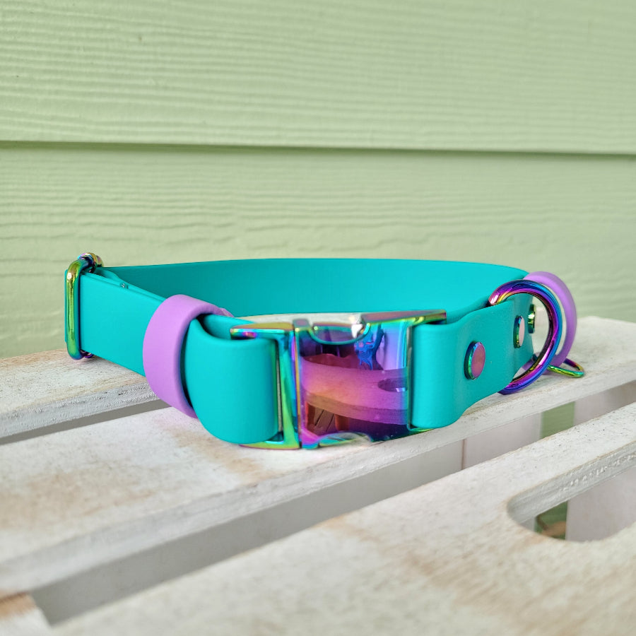 Teal and amethyst