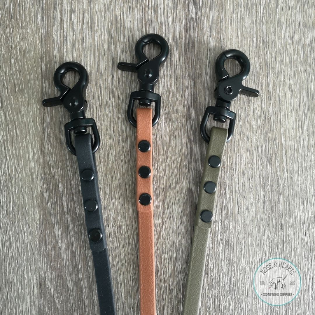 Black, Brown light tan and Olive with Black Trigger Clasp