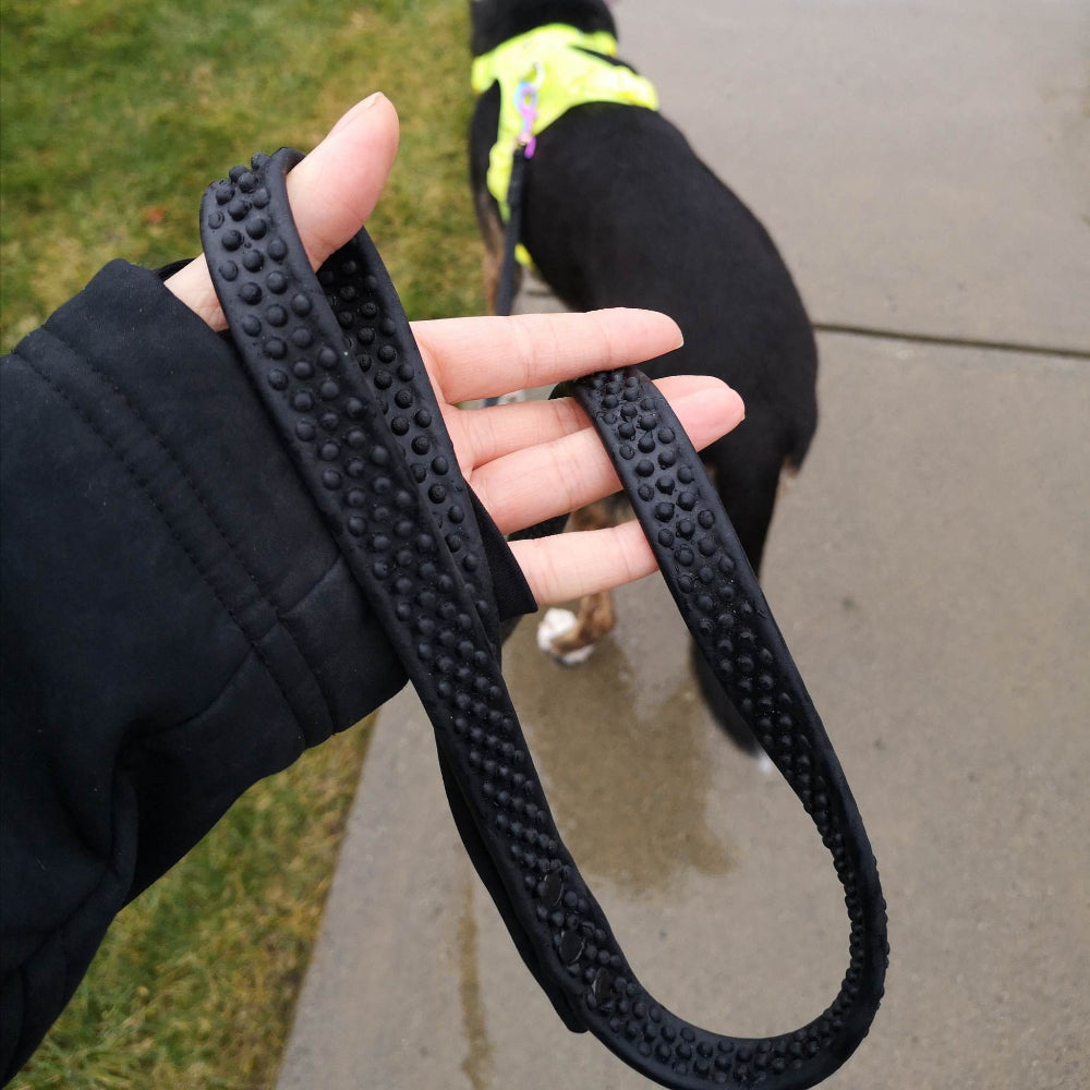 Black 7ft Leash on a 60lb dog