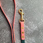 Hunter green and coral pink