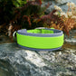 Lime green 1" on Grey