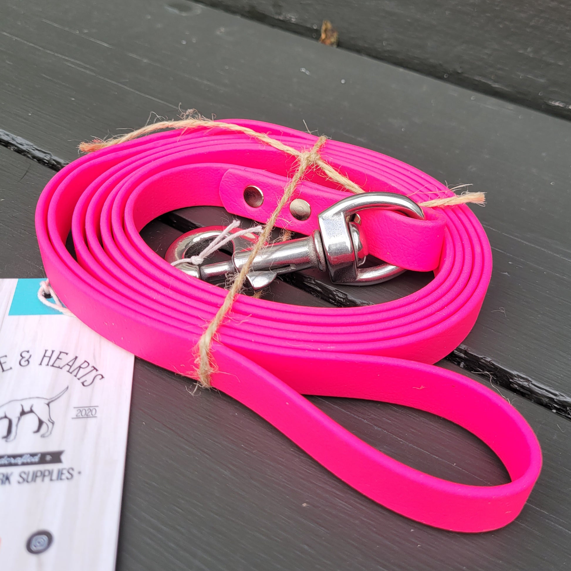 Magenta pink with stainless steel heavyweight clasp