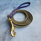 Pre-made: 1/2" BioThane®  Leash (Purple & Sahara Tan)