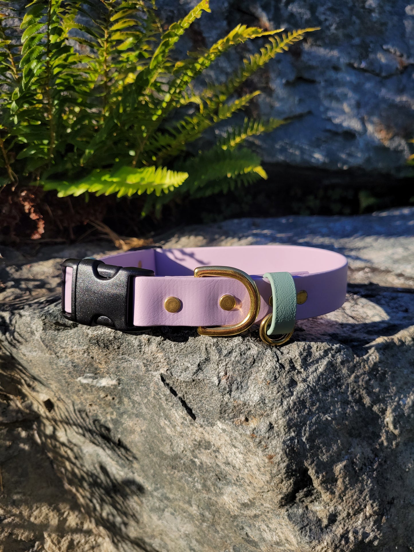 Lavender with sage green strap