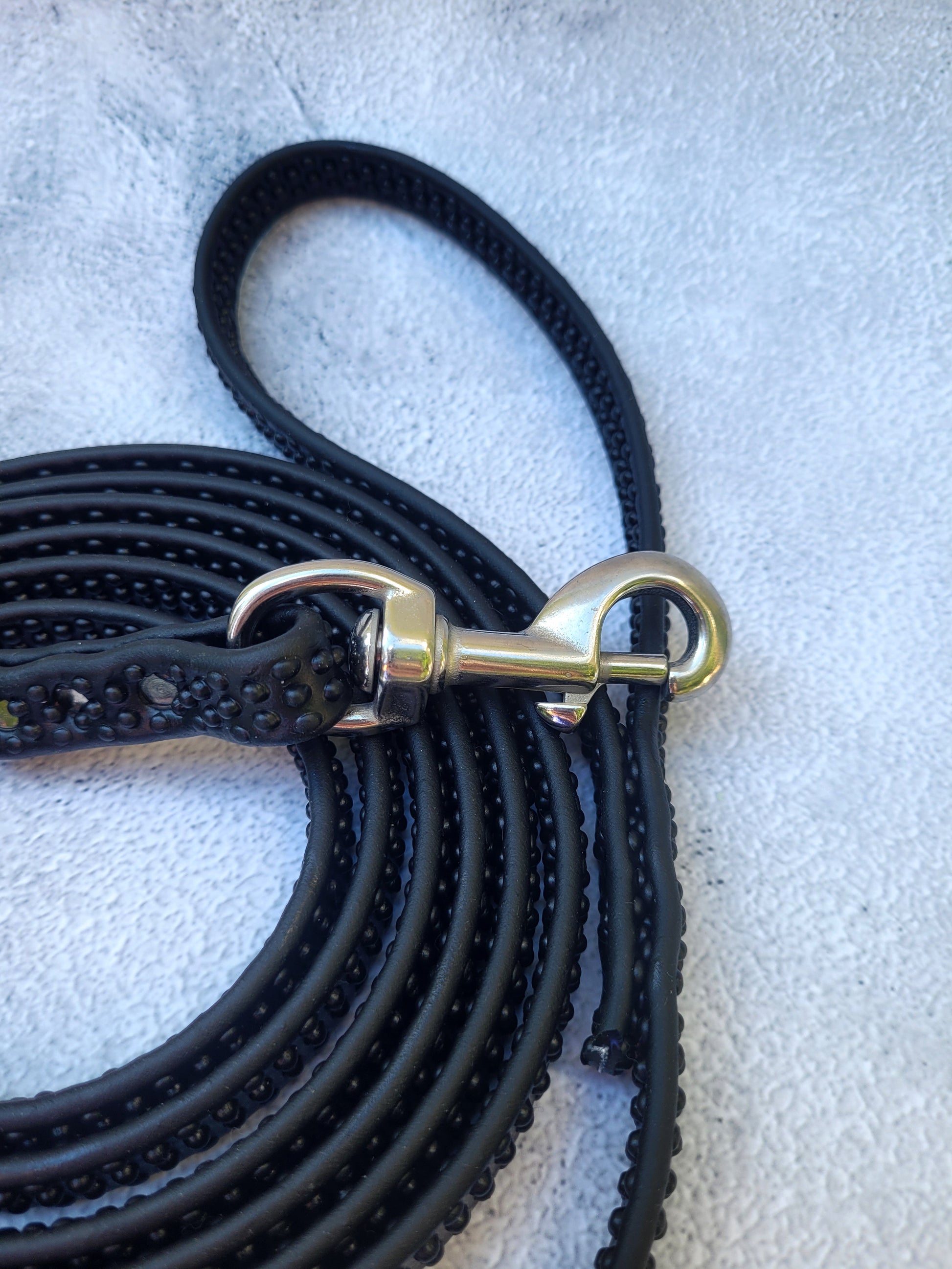 Black with stainless steel clasp