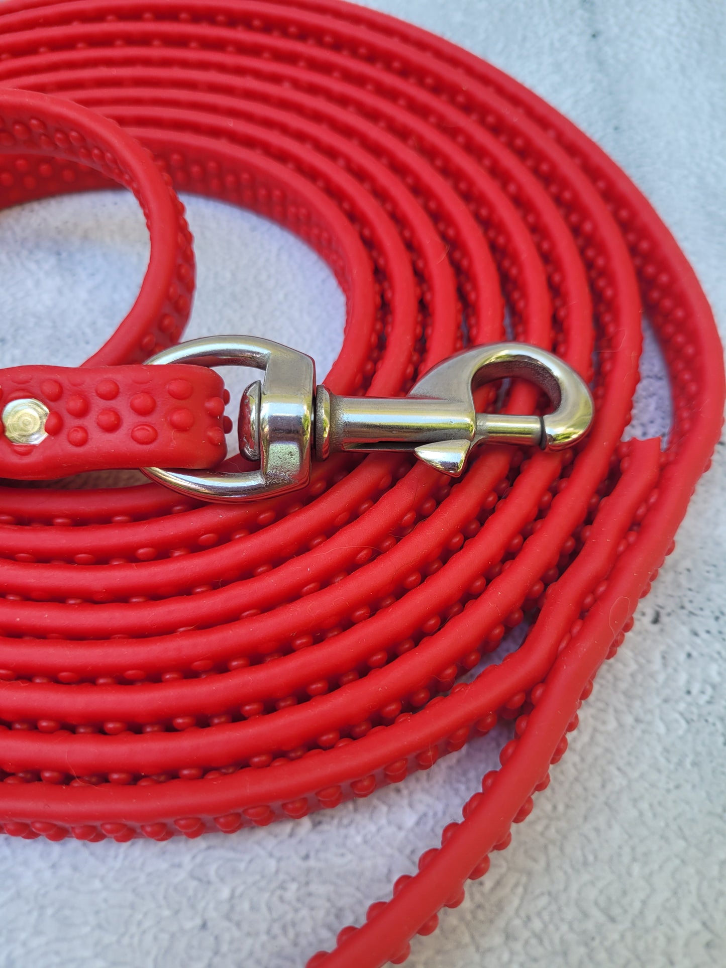 Red with stainless steel clasp