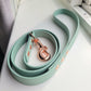 Sage green with rose gold 2.5" clasp