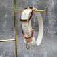White with rose gold hardware 