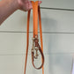 Burnt Orange Biothane Leash with Light Tan (Brown) accents. Made in Canada