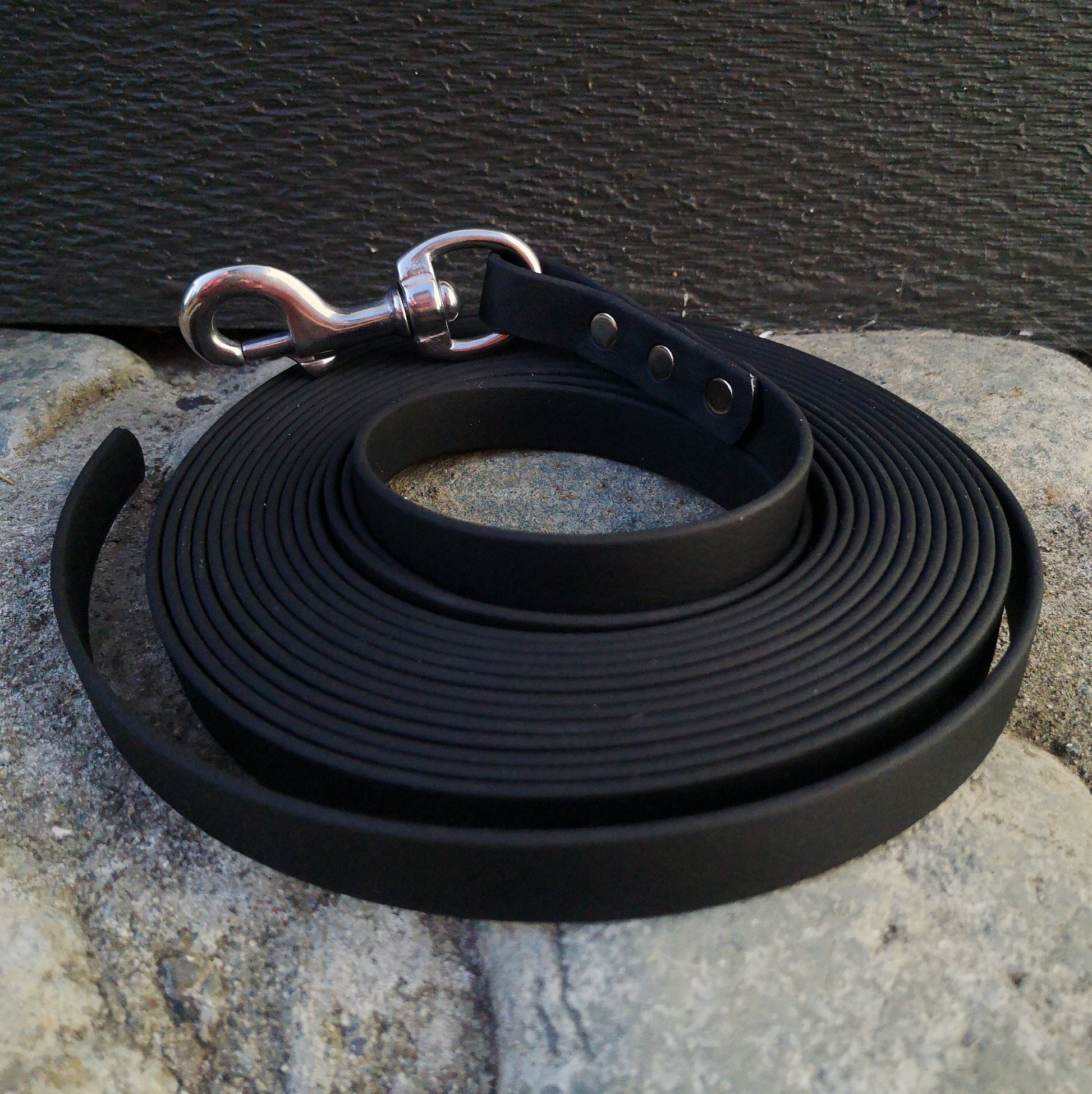 Black with stainless steel clasp