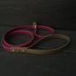 Red wine and olive green tab and handle