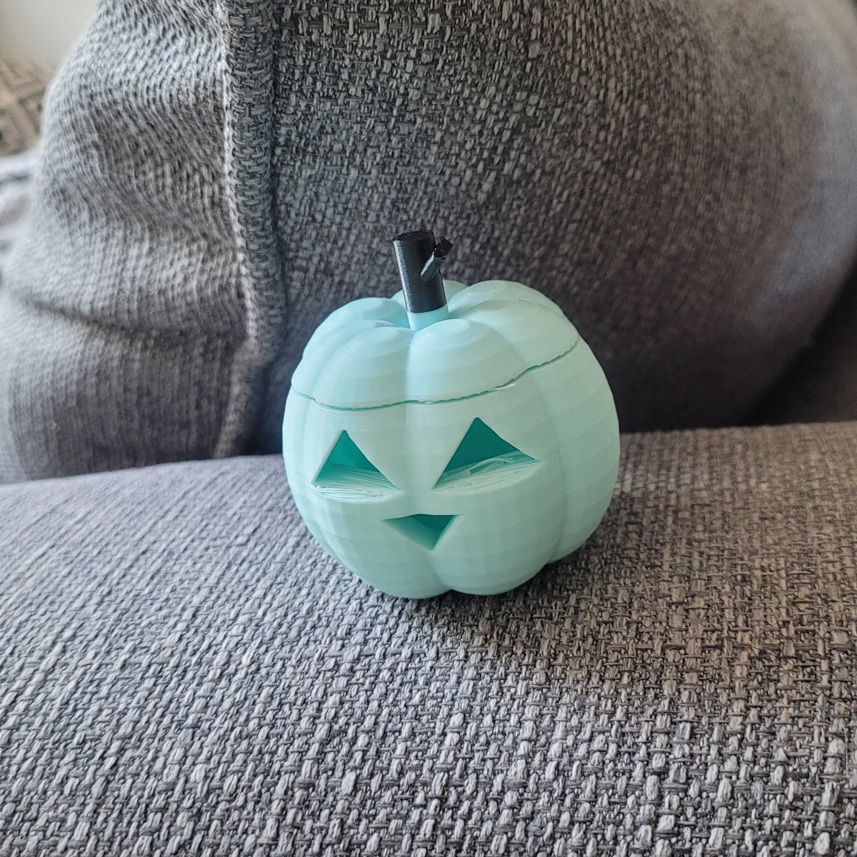 Ice blue. Pastel Pumpkin Vessel for scentwork.