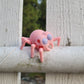 Elevated hides with the cute Pink Spider Vessel for nosework dogs