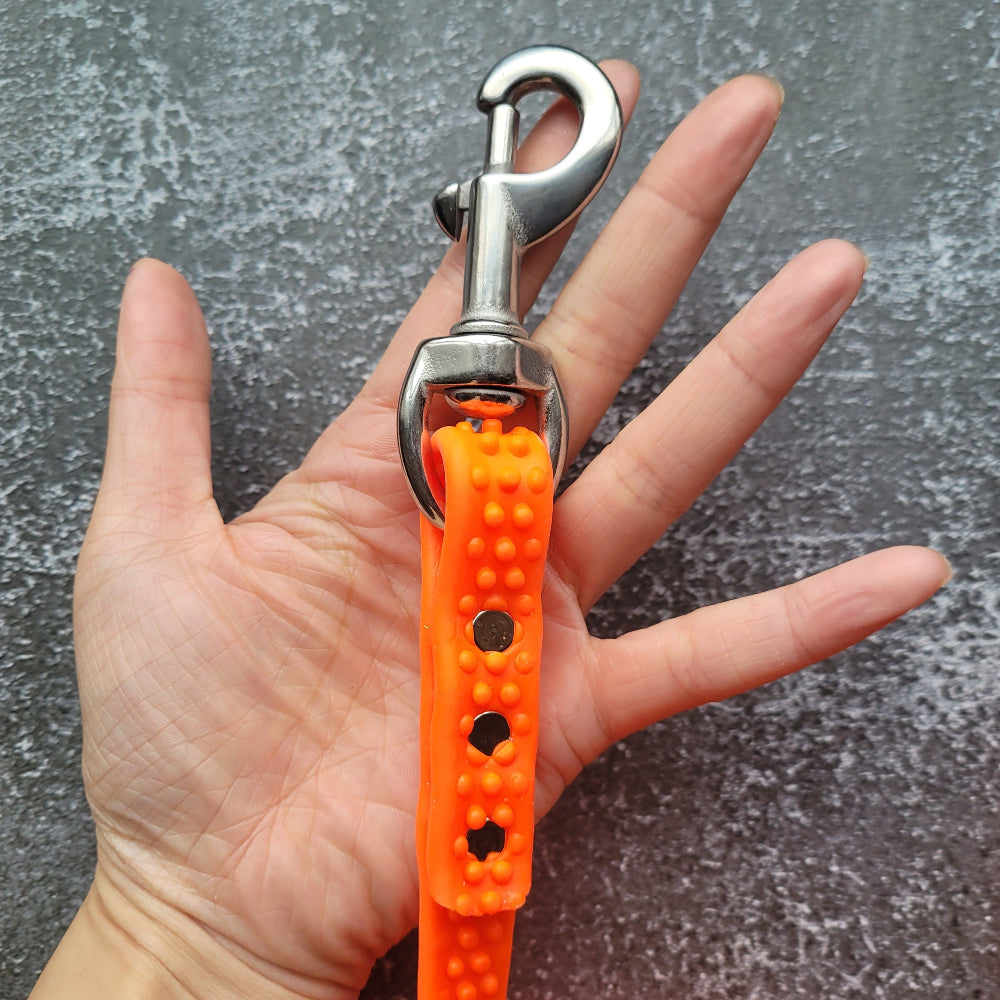 Neon orange with 3" stainless steel clasp