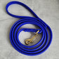 Royal blue 5ft brass clasp 3" lightweight