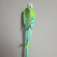 Lime green and sea foam green biothane French Martingale. Made in Canada, BC