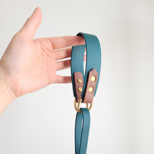 Hunter green and medium brown 