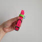 Magenta pink and lime green with rainbow hardware 