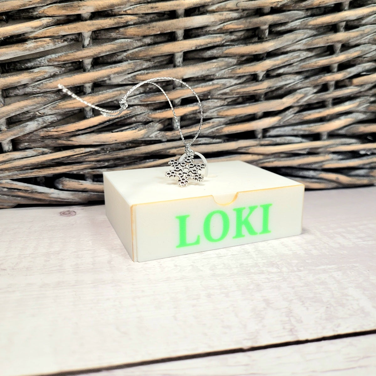 Neon green font in Simple font in caps