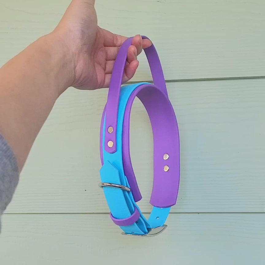 Video Amethyst (Wide colour) & Sky blue (front colour) in size medium. 