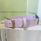 Lavender with brass hardware 