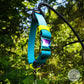 Main colour blue lagoon with accent colour (straps) neon yellow