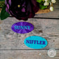 Sunny - Shiny Purple & Turquoise Font. Niffler vice versa