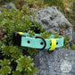 Sea foam and neon yellow